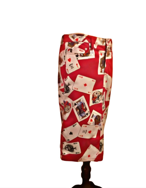 Moschino Poker Theme Pencil Skirt - Image 2