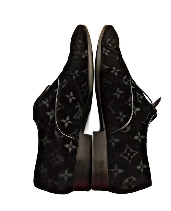 Louis Vuitton Monogrammed Suede Shoes - Image 3