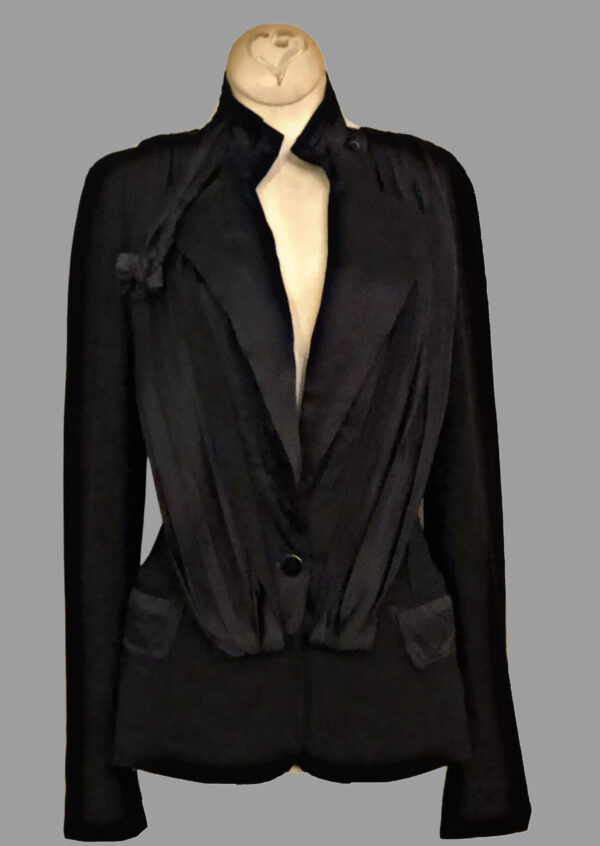 John Galliano Tuxedo Style Silk Blazer