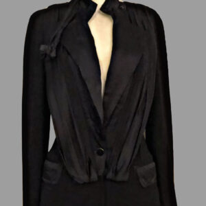 John Galliano Tuxedo Style Silk Blazer