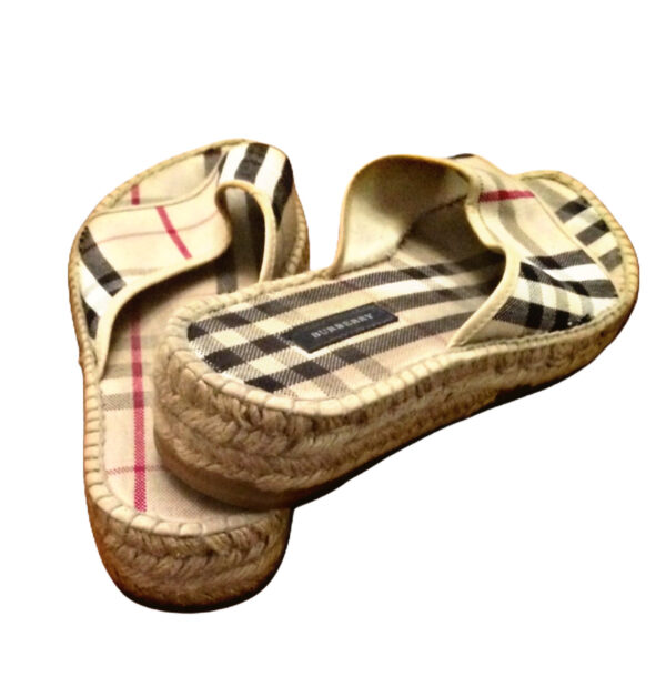 Burberry Espadrille Slides - Image 3