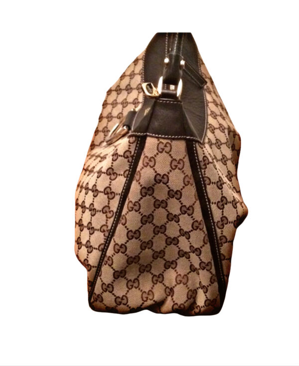 Gucci Monogram D Gold Hobo Bag - Image 3