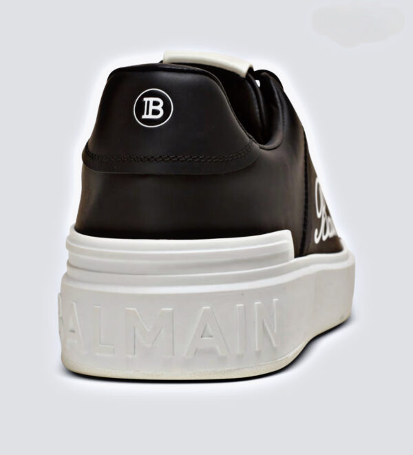 Balmain Paris B-Court Signature Calfskin Sneaker - Image 5