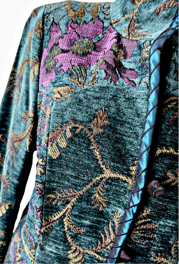 MARY LYNN O'SHEA Hand Made Jacquard Art to Wear Coat - Image 3