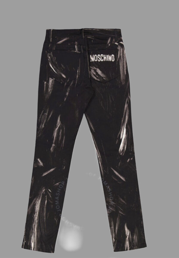 Moschino Painted Effect Print Jeans - Image 2