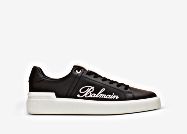 Balmain Paris B-Court Signature Calfskin Sneaker