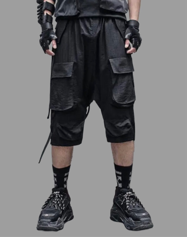 Ninja Techwear Long Cargo Shorts - Image 3