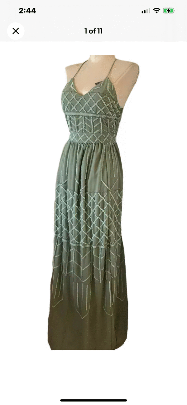 Frock And Frill Embellished Long Dress - Image 3
