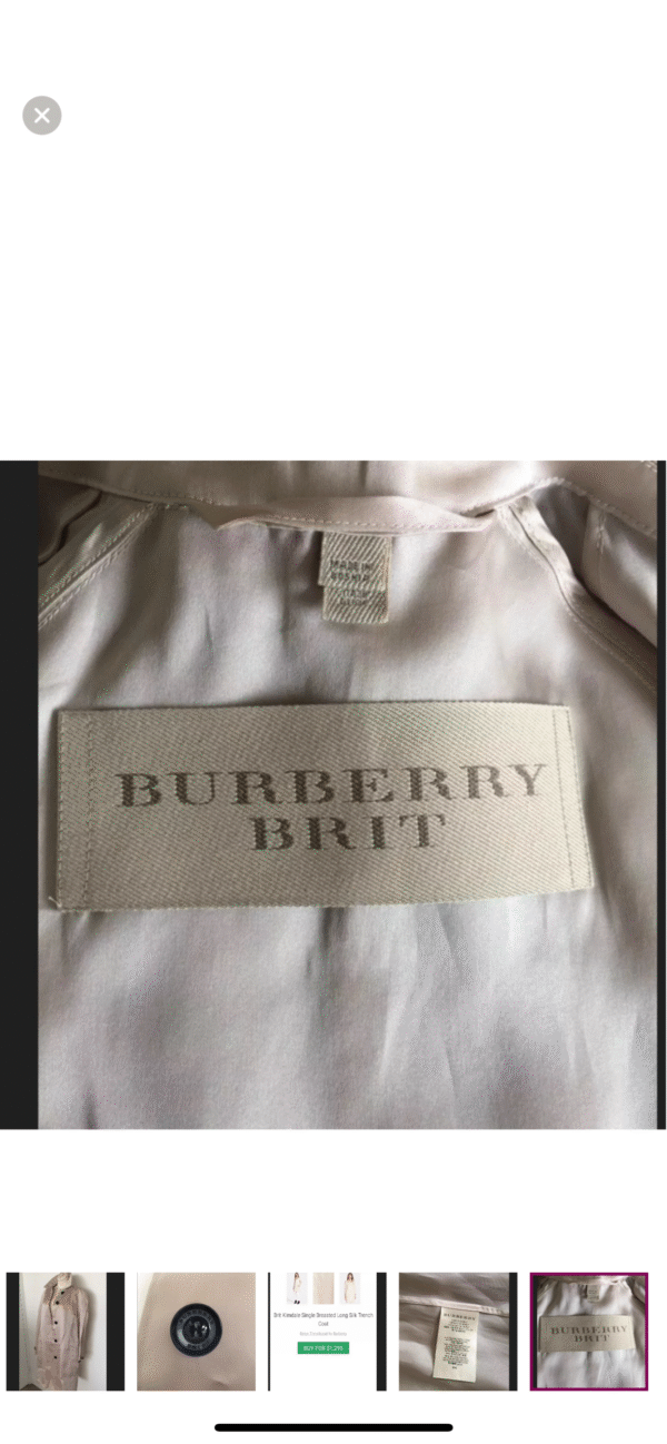 Burberry Brit Kimdale Single Breasted Trench Coat - Image 7