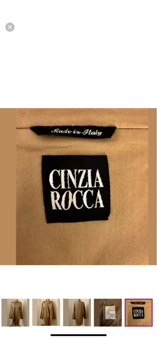 Cinzia Rocco Cotton Blend Trench Coat - Image 5