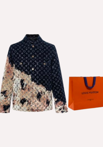 1 Louis Vuitton SS24 Men's Multicolor Denim Jacket Size L Deni
