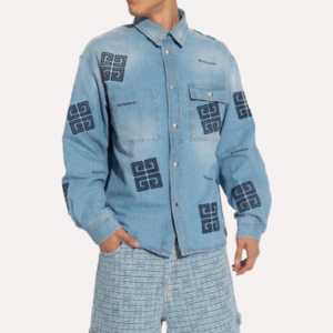 Givenchy Logo Motif Patch Denim Jacket