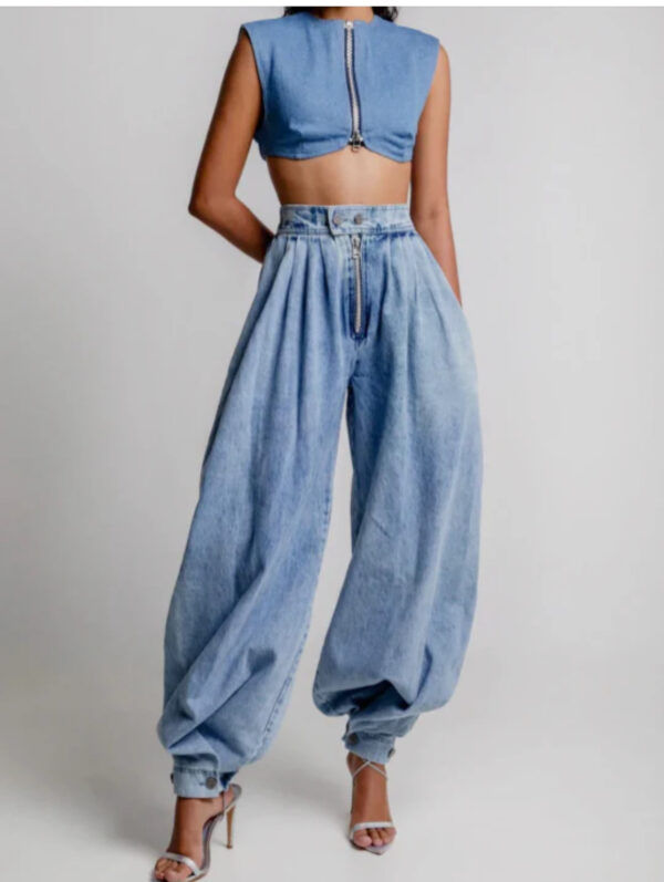 1 London Lake  High Waisted Balloon Jeans