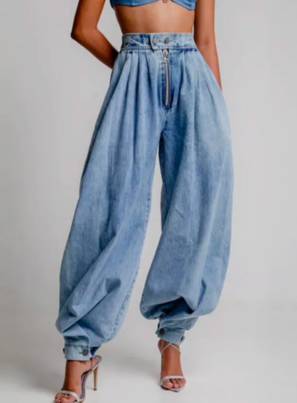 1 London Lake  High Waisted Balloon Jeans - Image 2