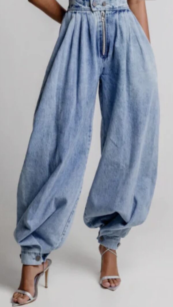 1 London Lake  High Waisted Balloon Jeans - Image 3