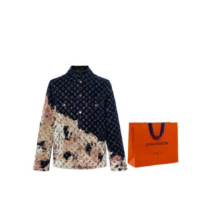 1 Louis Vuitton SS24 Men's Multicolor Denim Jacket Size L Deni